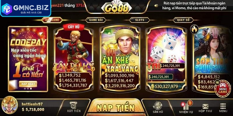 Go88 - Trải Nghiệm Không Gian Game Online Đỉnh Cao 2 Hệ thống vận hành ổn định mang đến trải nghiệm mượt mà cho toàn bộ hệ thống