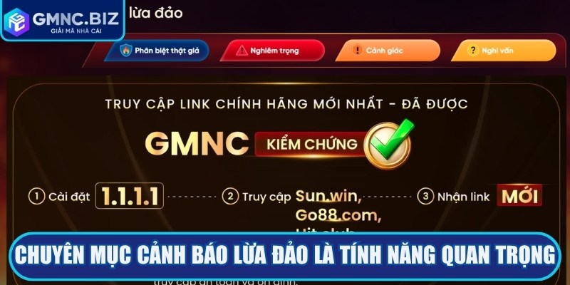 Chuyên mục cảnh báo lừa đảo là tính năng quan trọng tại nền tảng